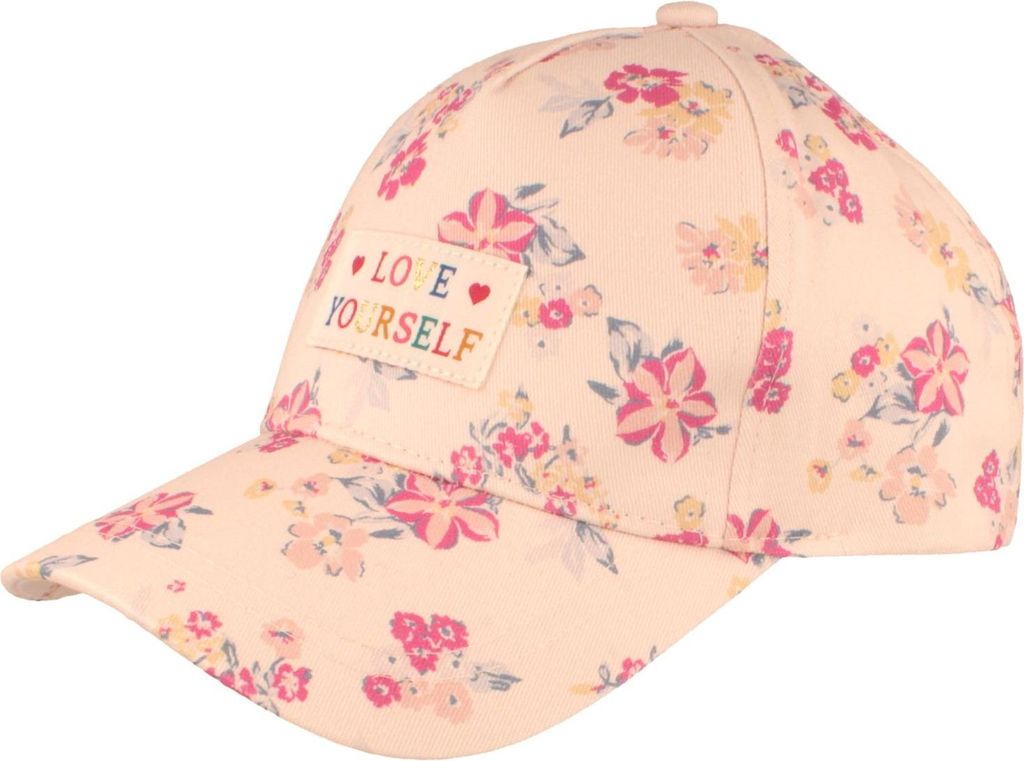 Kinder Baseball Cap mit floralem Design aus Baumwolle von Hut-Breiter, beige, Gr. Einheitsgröße