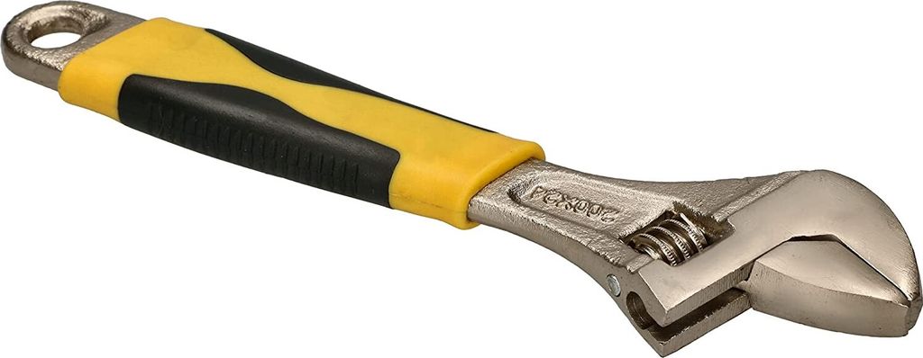 KOTARBAU Verstellbarer Schraubenschlüssel 200 mm aus Chrom-Vanadium-Stahl Rollgabelschlüssel Einmaulschlüssel mit Gummigriff