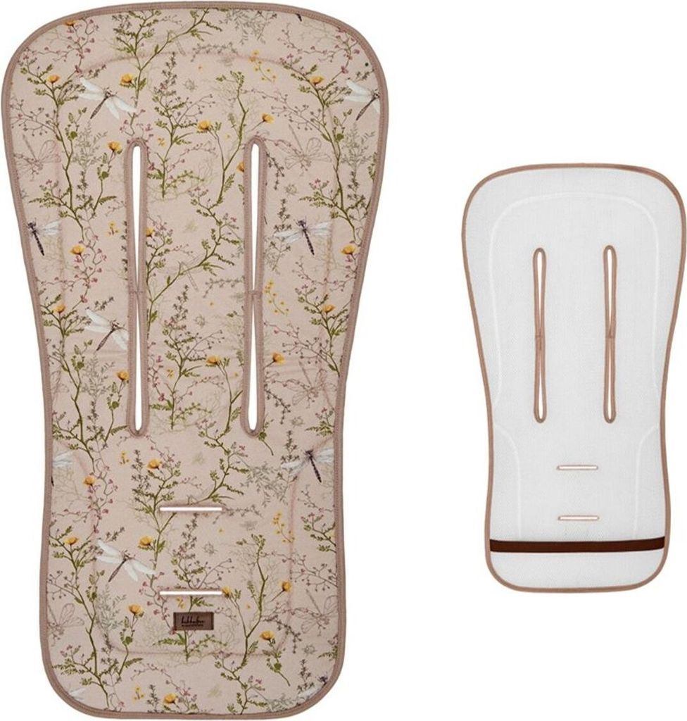 Kikkaboo Kinderwagen-Einlage Anti-Schweiß, Baumwolloberfläche, Sitzauflage beige