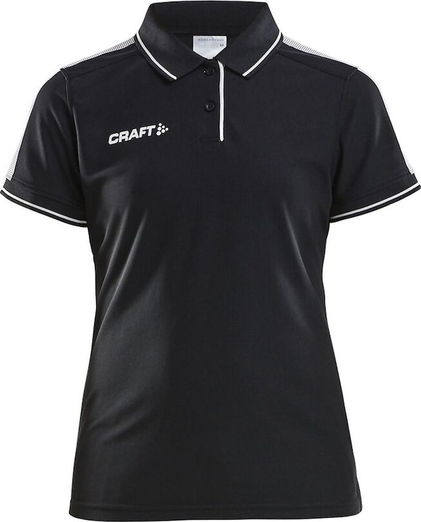 Craft Pro Control Poloshirt Damen - Schwarz / Weiß