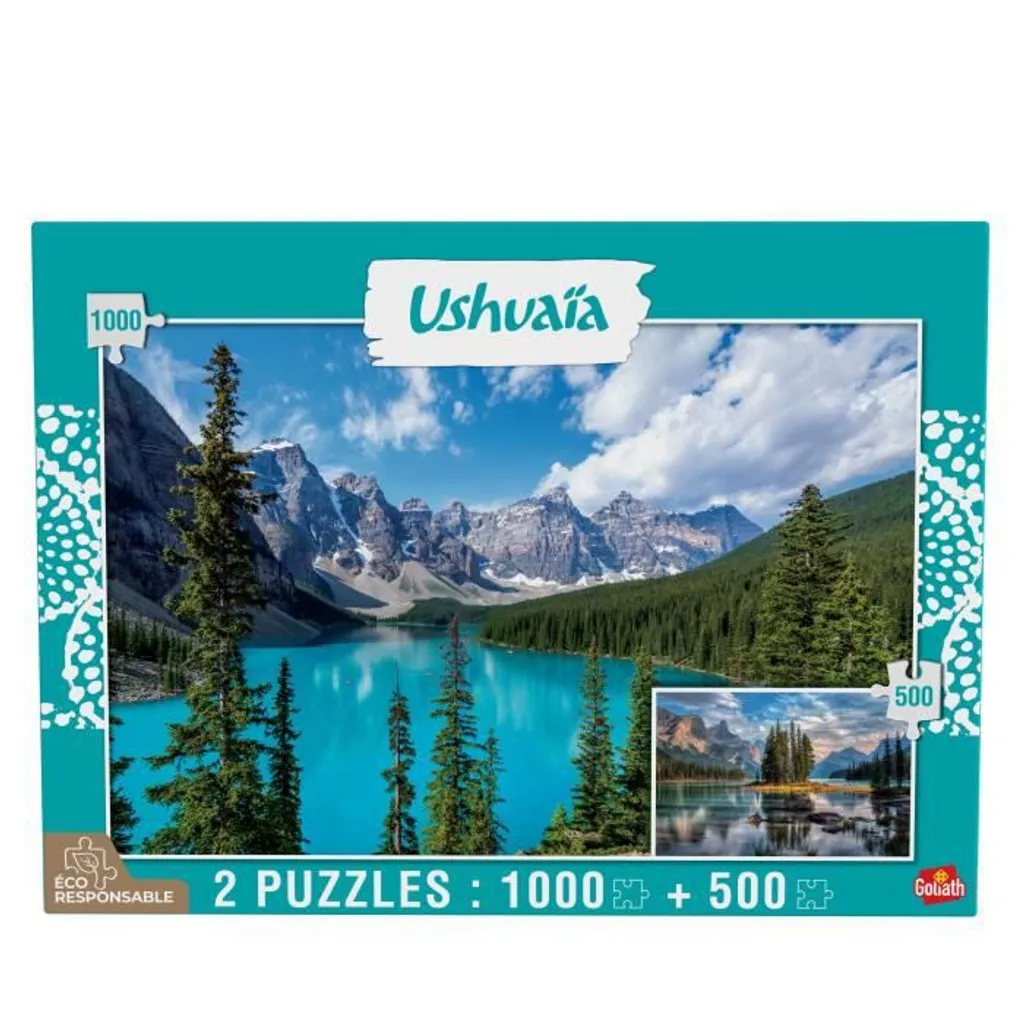 Puzzle 1000 pièces Paysage Canada Lac Moraine Goliath Collection Ushuaia