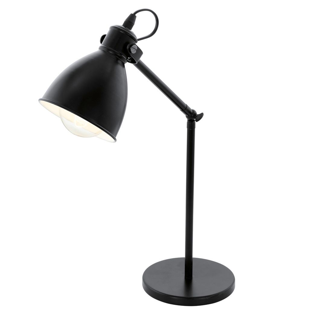 Eglo 49469 PRIDDY E27 Lampe de table noir blanc Image du produit 