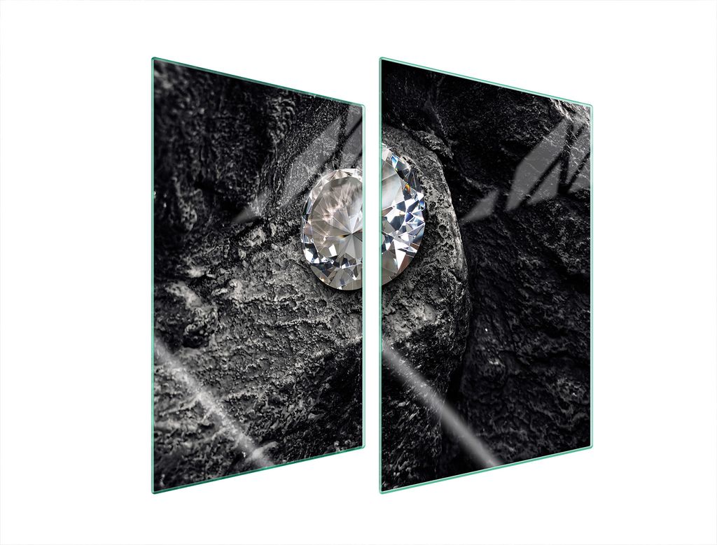 Glasschutzplatte Für Küche 2X35X52 Diamant