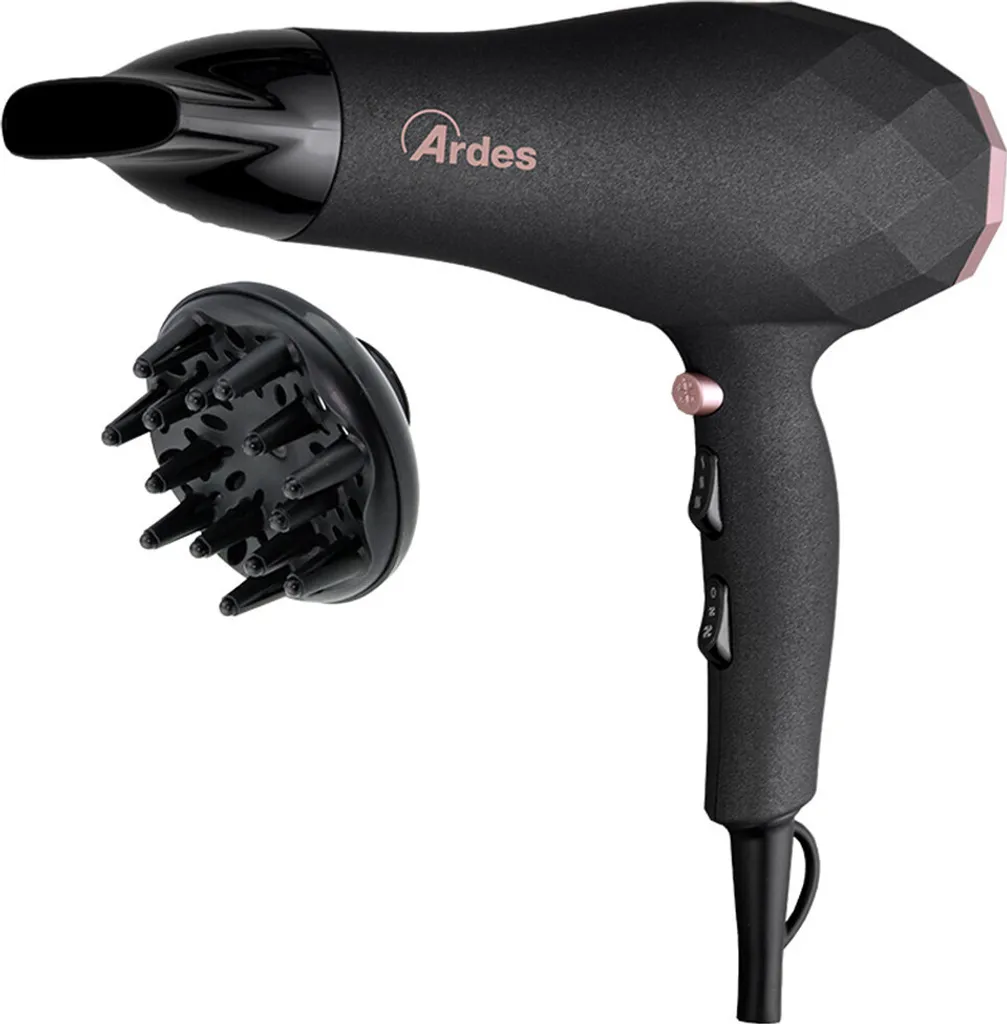 Sèche-cheveux Professionnel Ardes Stylo 2200 W Noir - Coiffage Rapide