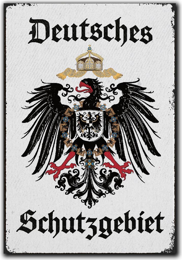 LANOLU Kühlschrankmagnete lustig- Deutsches Schutzgebiet -lustige Magnete mit Sprüchen und witzigen Motiven 8x5,5cm