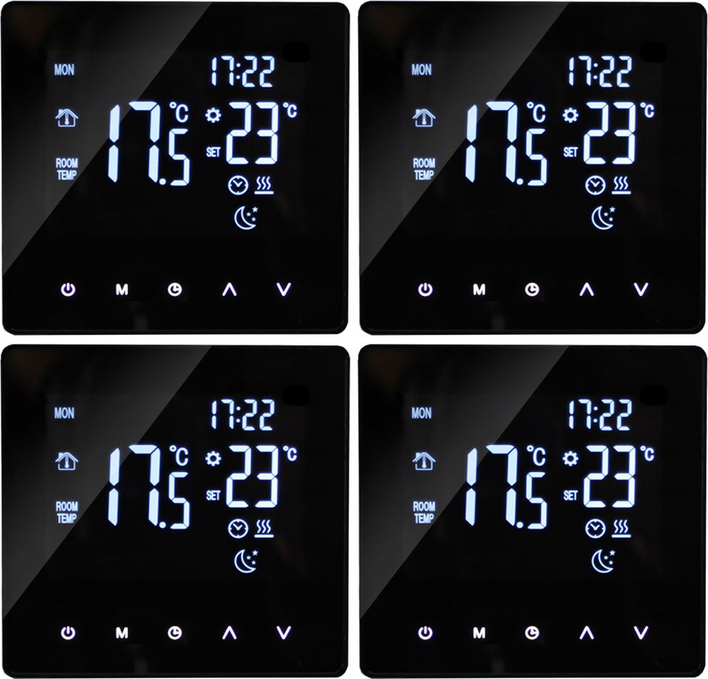 4X Inteligentny termostat 3A Termostat pokojowy Ogrzewanie Zdjęcie produktu 