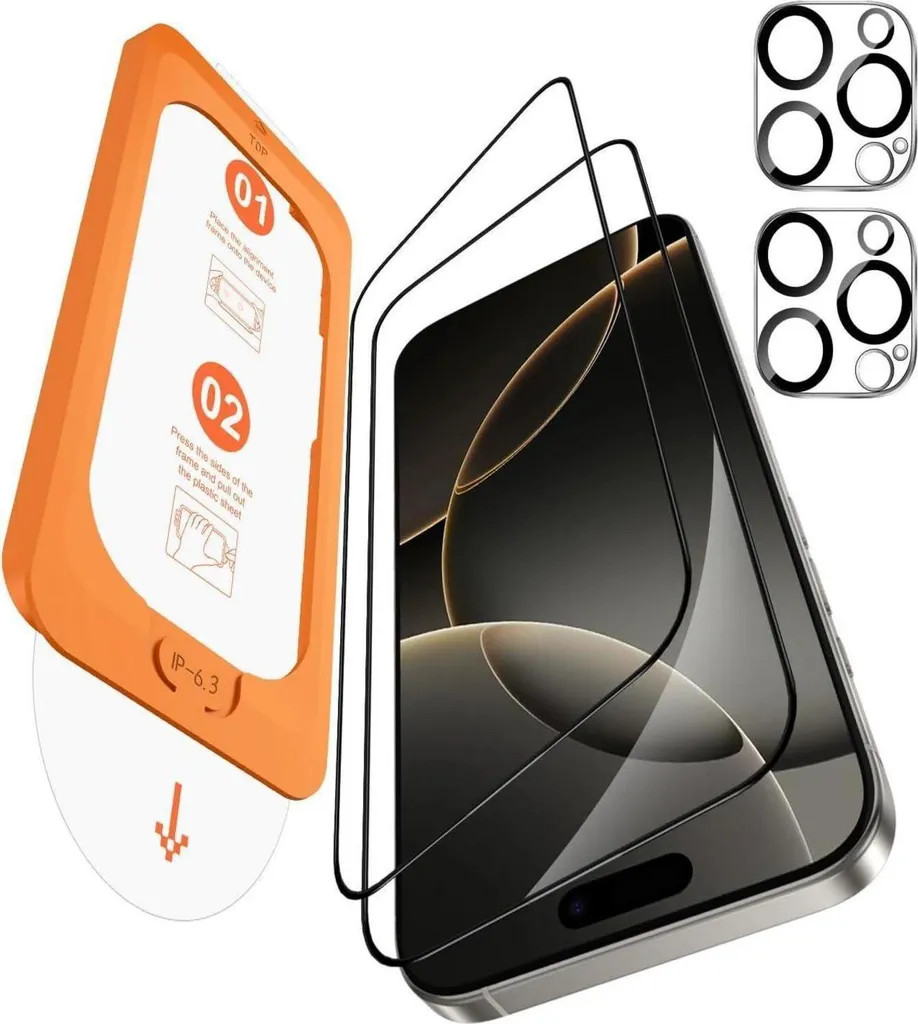 Évitez les Rayures sur iPhone 16 Pro avec ce Verre Trempé Écran et Caméra