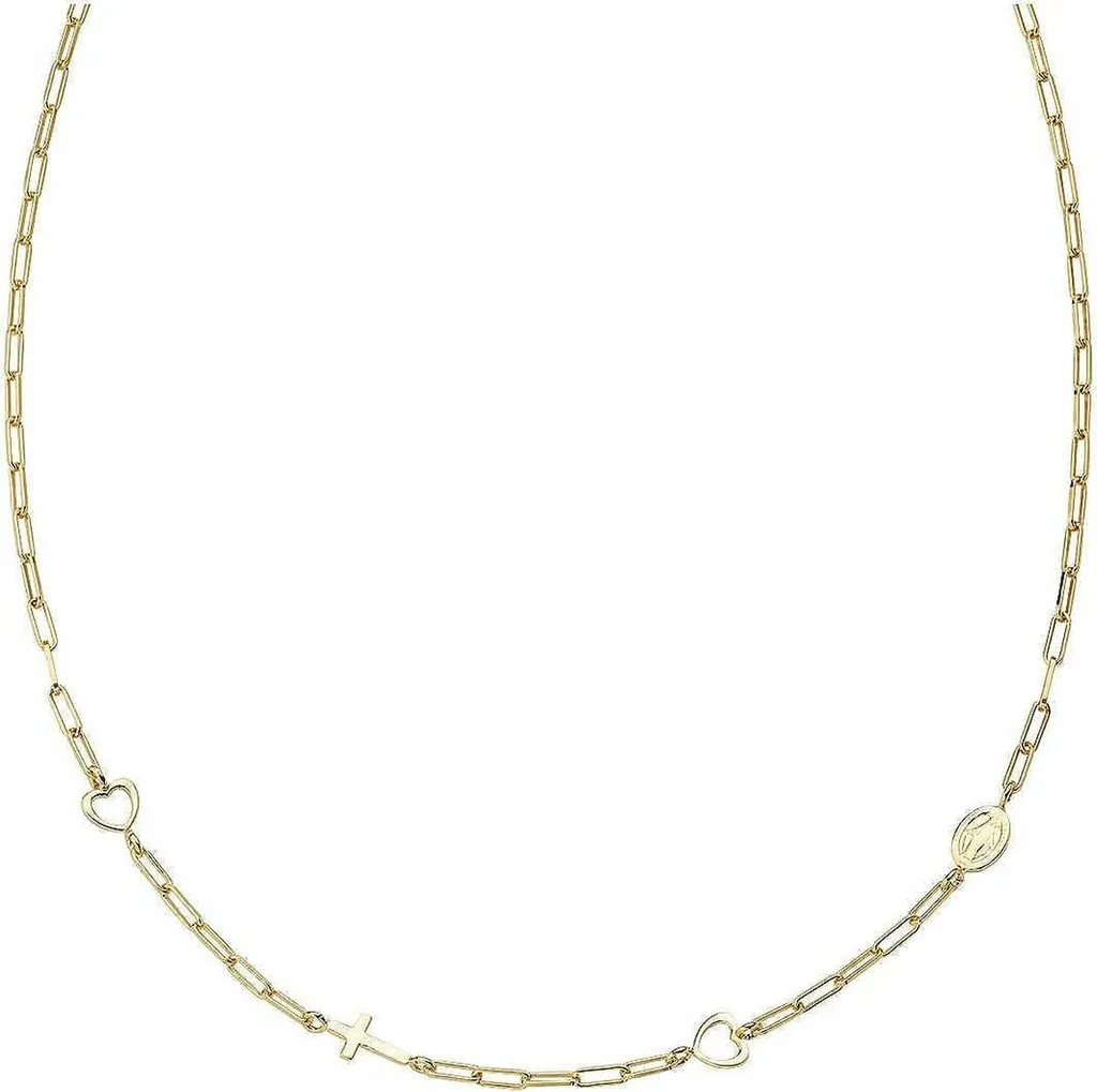 Collier Amen CLCACRMIG3 Médailles Croix et Cœur Argent 925 Ajustable
