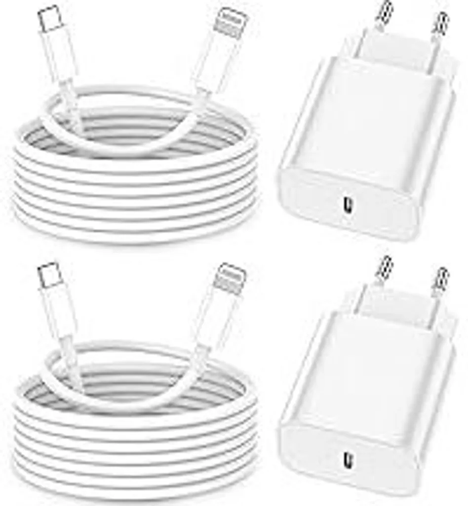 Cavo iPhone MFi con Caricatore 25W - Kit Ricarica Rapida 2 Metri