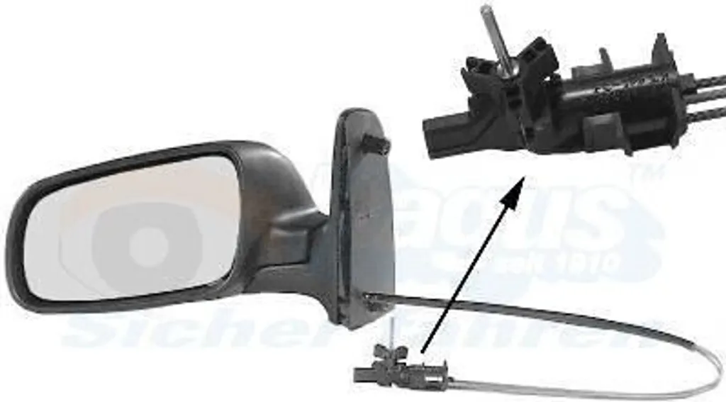Rétroviseur VW Sharan gauche - Miroir Asphérique 5879803 Van Wezel