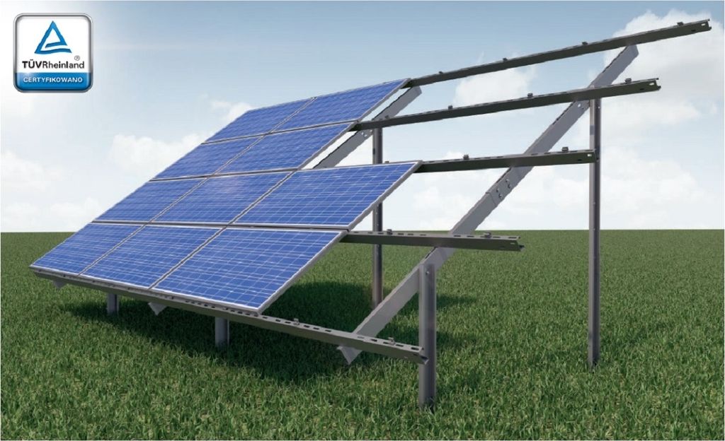 24 Solarmodule Photovoltaik PV Freiland Unterkonstruktion Produktbild 
