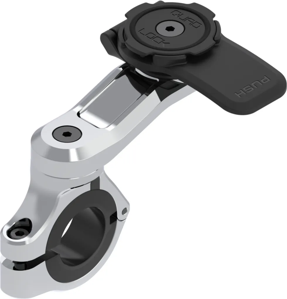 Support Moto Quad Lock Chrome avec Verrouillage de Sécurité Double Étage