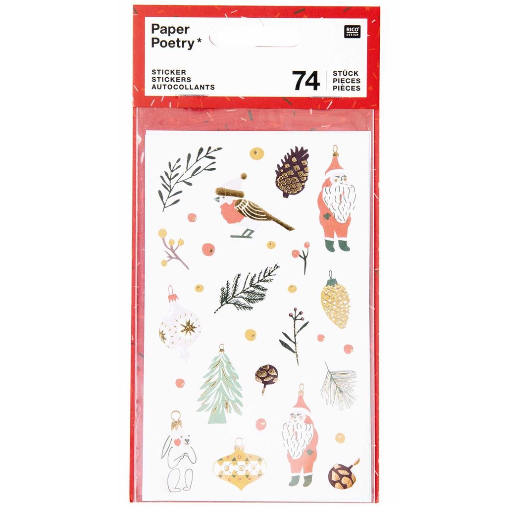 Sticker, Nostalgic Christmas, Classsic,Mix