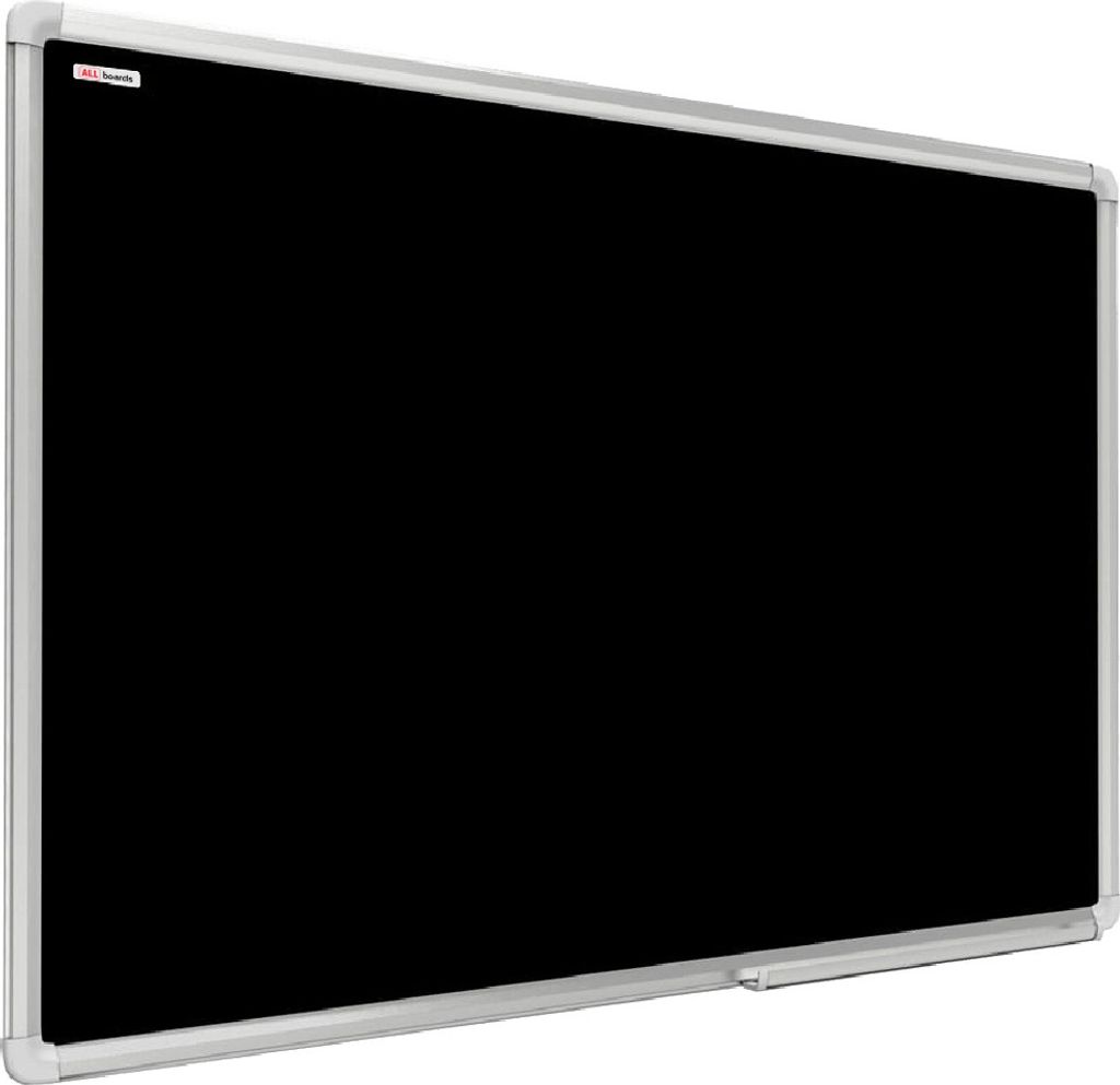 Schwarze magnetische Kreidetafel mit Alurahmen Premium EXPO 300x120cm