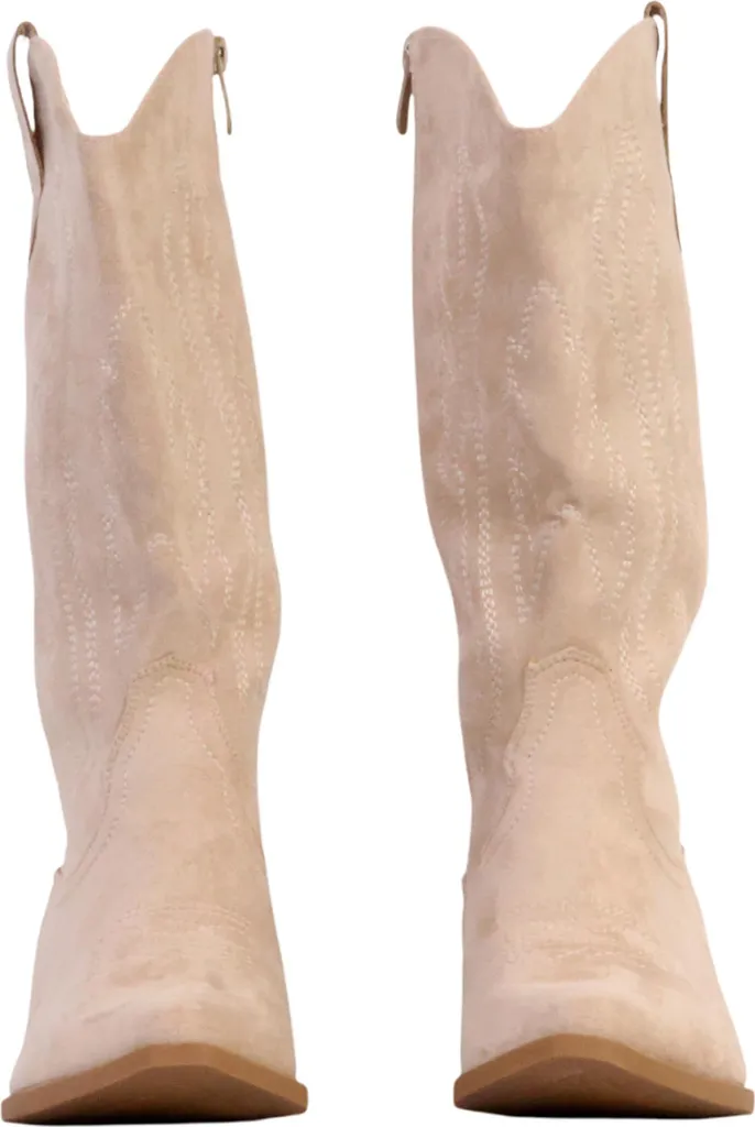 Bottes à talon mollet large avec fermeture stretch ajustable - 5