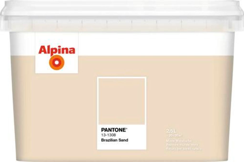 Alpina Wandfarbe Pantone 13-1308 brazilian sand 5l Produktbild 