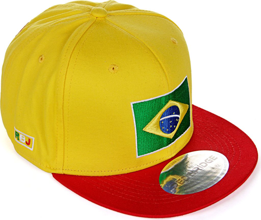 Red Bridge Uni Brasil Cap Snapback Bestickt Gelb One Size