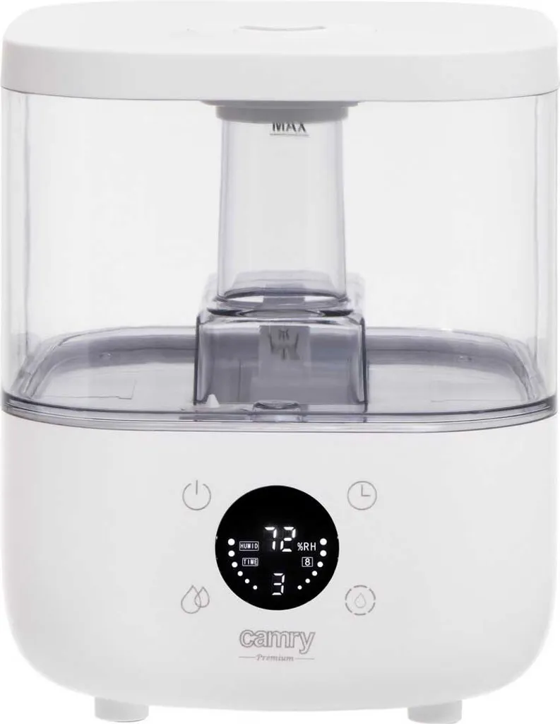 Camry | CR 7973w | Humidifier | 23 W | Water tank capacity 5 L | Suitable for rooms up to 35 m² | Ultrasonic | Humidification capacity 100-260 ml/hr | White