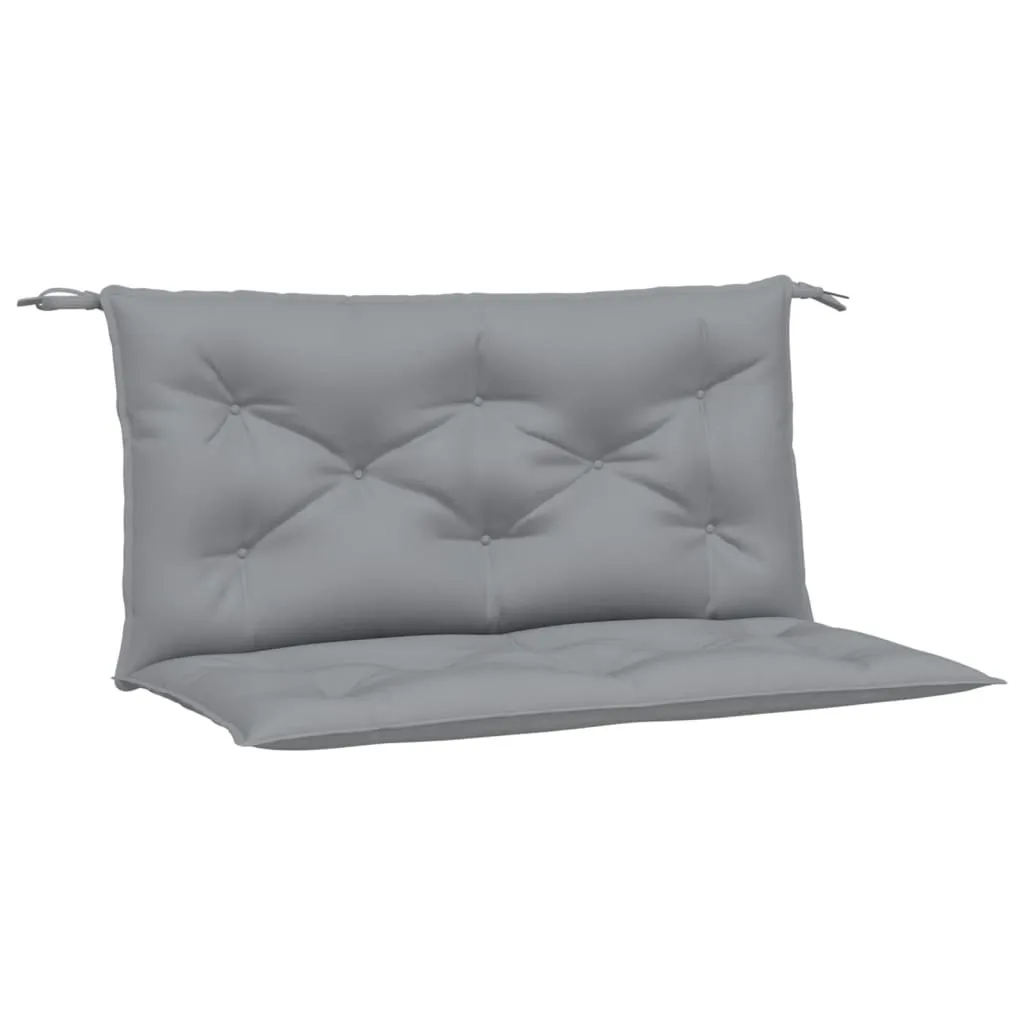 Set 2 Cuscini vidaXL Grigio per Panchina 100x50x7cm Oxford Impermeabile