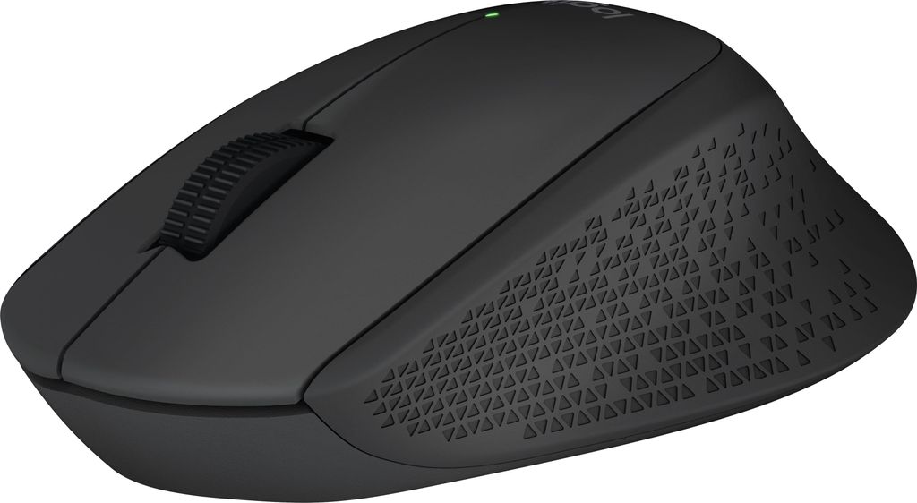 Logitech M280 kabellose ergonomische Maus - Schwarz