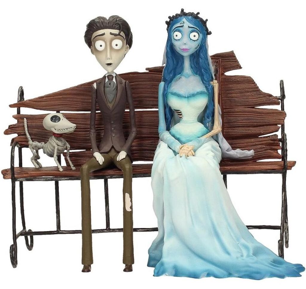 La Novia Cadáver: Emily y Victor con Sparky, figura sentada Imagen del producto 