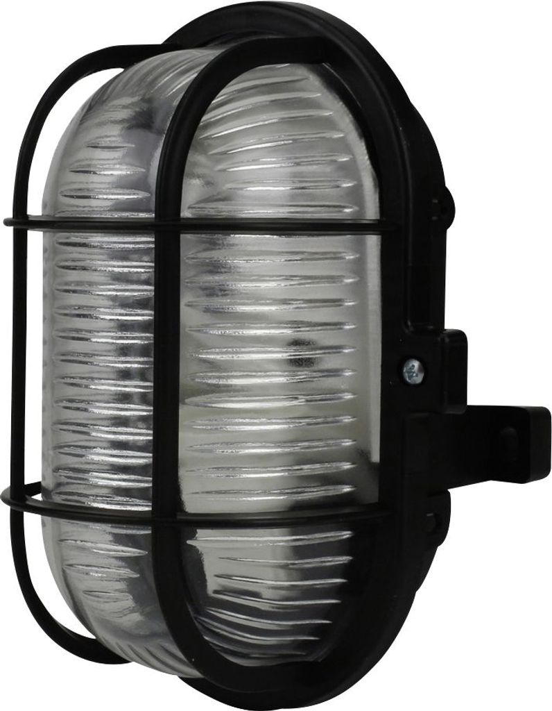 Unitec Wandlampe Ovalleuchte Schiffsarmatur Schwarz IP44 Produktbild 