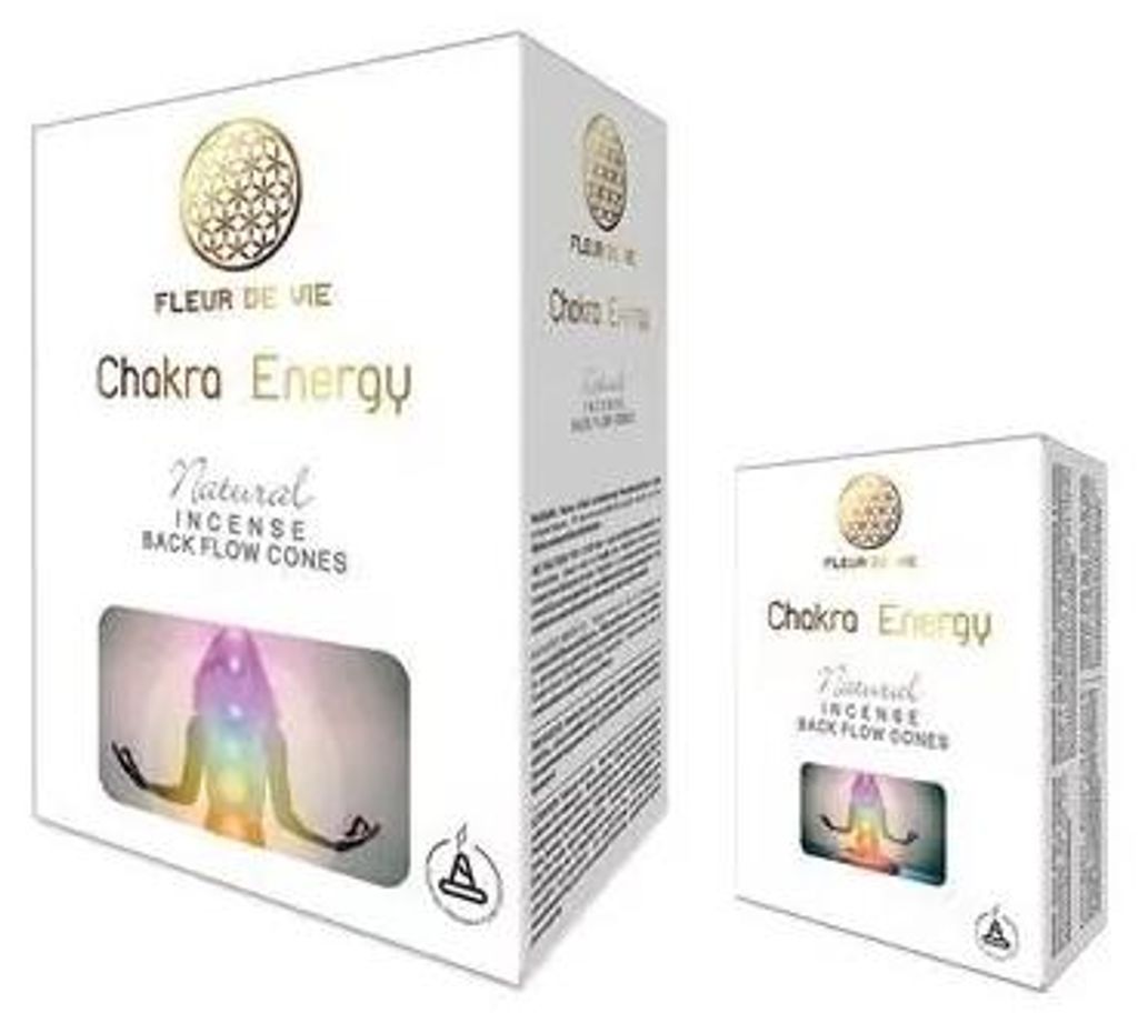 Fleur de Vie backflow Cones "Chakra Energy" 10 Stk (Rückfluss Kegel)