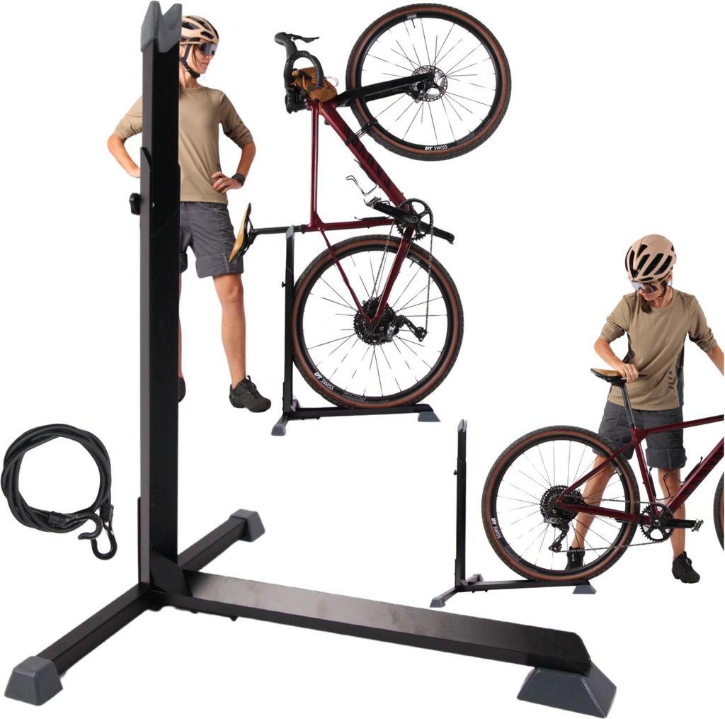 FIT4MED | Ständer Für Fahrräder - Schwarz - 76,5x57,5x57 Cm Produktbild 