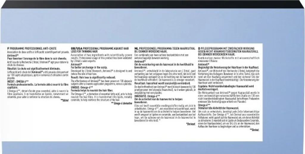Programme Antichute Cheveux L'Oréal Serie Expert Aminexil Advanced