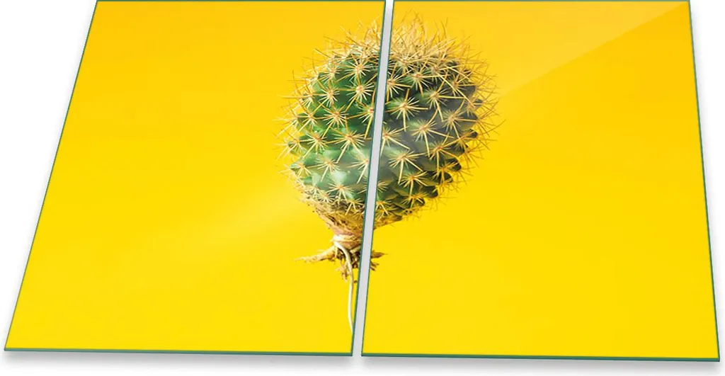 Piastre Coprifornelli 2 Pezzi Vetro Temperato 40x52 Giallo Frutta