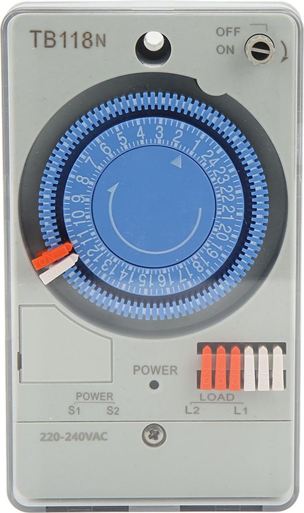 Mechanischer Zeitschalter, störungsfrei, programmierbarer Zeitschalter für Straßenbeleuchtung 220–240 V