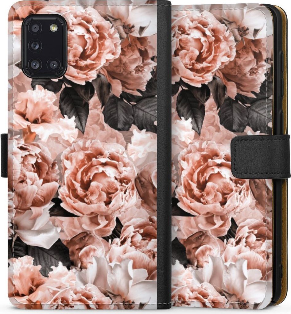 DeinDesign Klapphülle für Samsung Galaxy A31 Handytasche Lederhülle Tasche Blume Rose Vintage