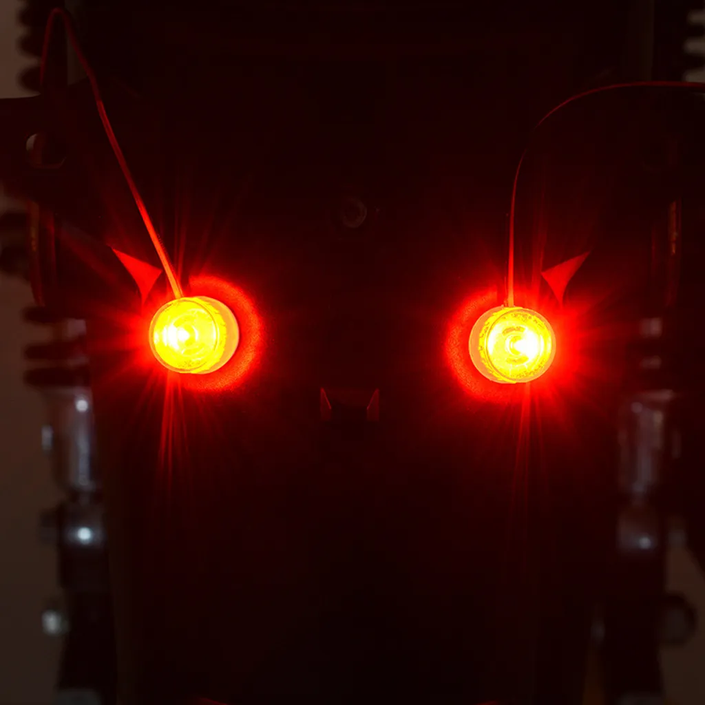 Luce Posteriore LED Moto 12-85V Stop Rosso Lampeggiante Universale