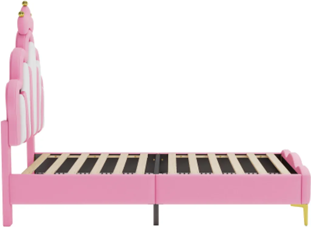 Lit de Princesse 90x200 Design Nuage avec Éclairage LED Multicolore - 8