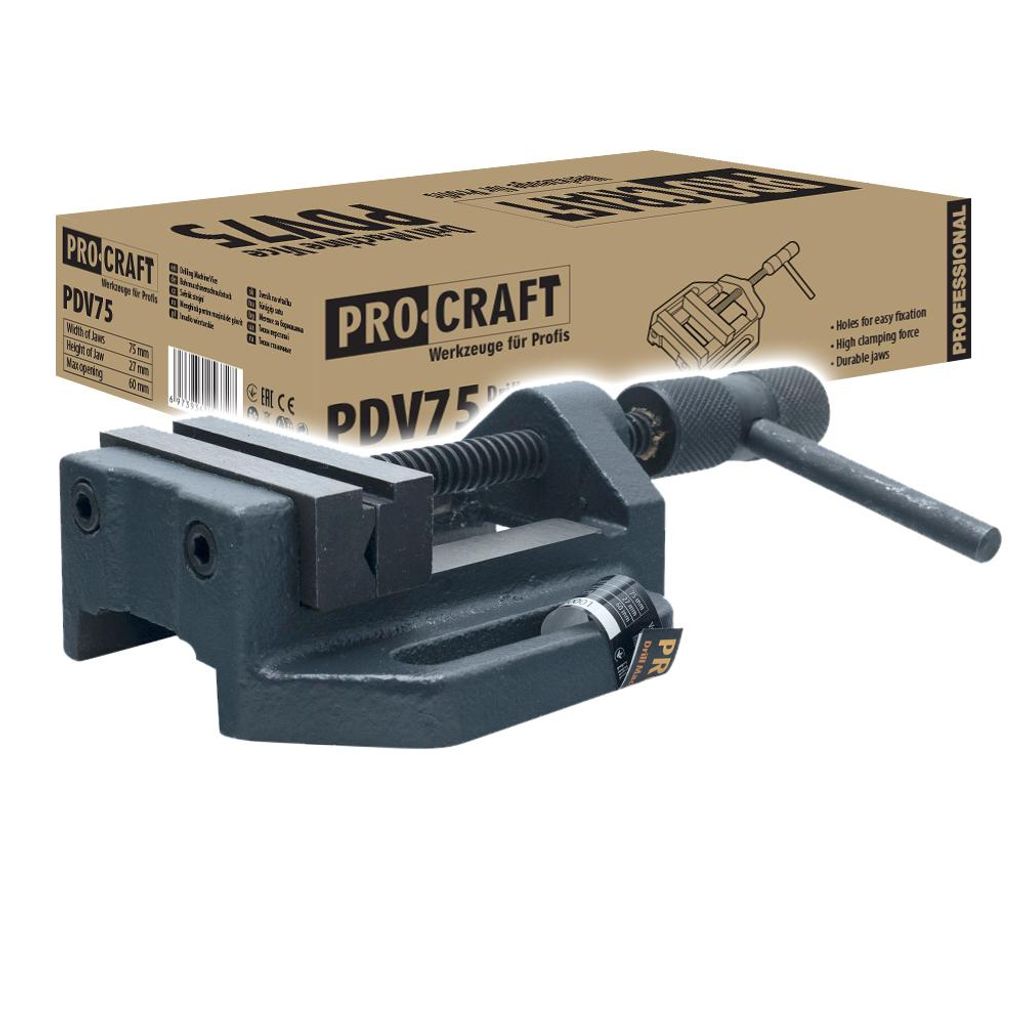 Svorka na vŕtanie Procraft PDV75 | PDV75, 6973934256727 Obrázok produktu 
