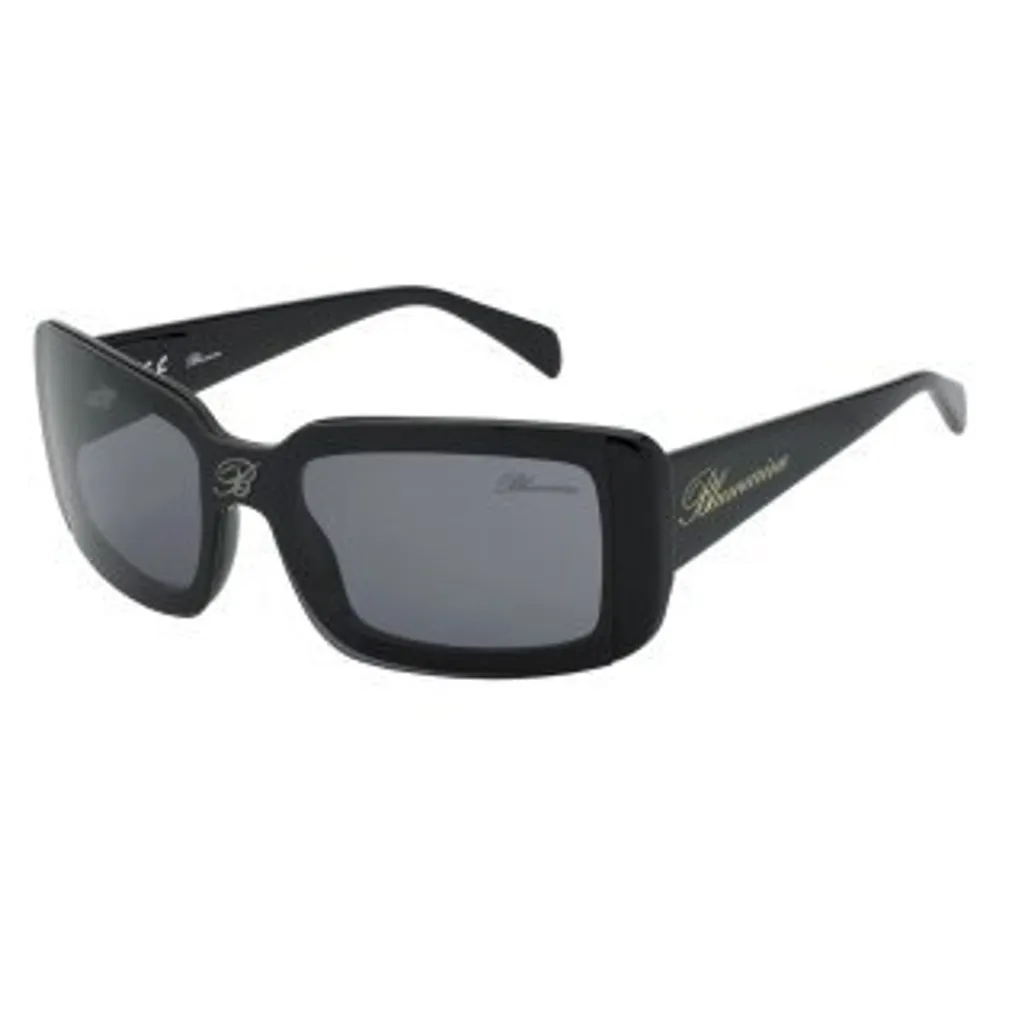Lunettes de soleil de luxe Blumarine SBM782 monture noire pour femme