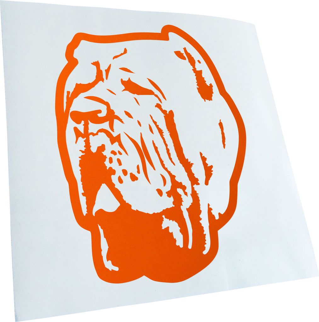 Kiwistar - Autoaufkleber - neapolitan mastiff Hund - Rot - 13x10cm - Aufkleber für Auto, Laptop, Fahrrad, LKW, Motorrad mehrfarbig JDM Decal Racing