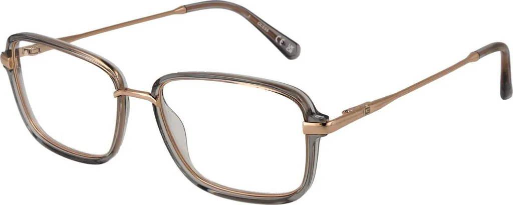 Lunettes Guess GU50099 Gris brillant : Monture légère et robuste en métal