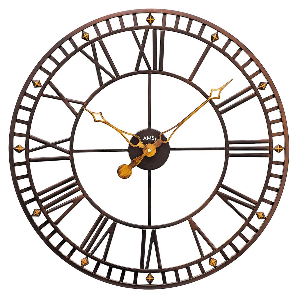 AMS W9537 Wanduhr mit Metallgehäuse in XXL-Größe Produktbild 