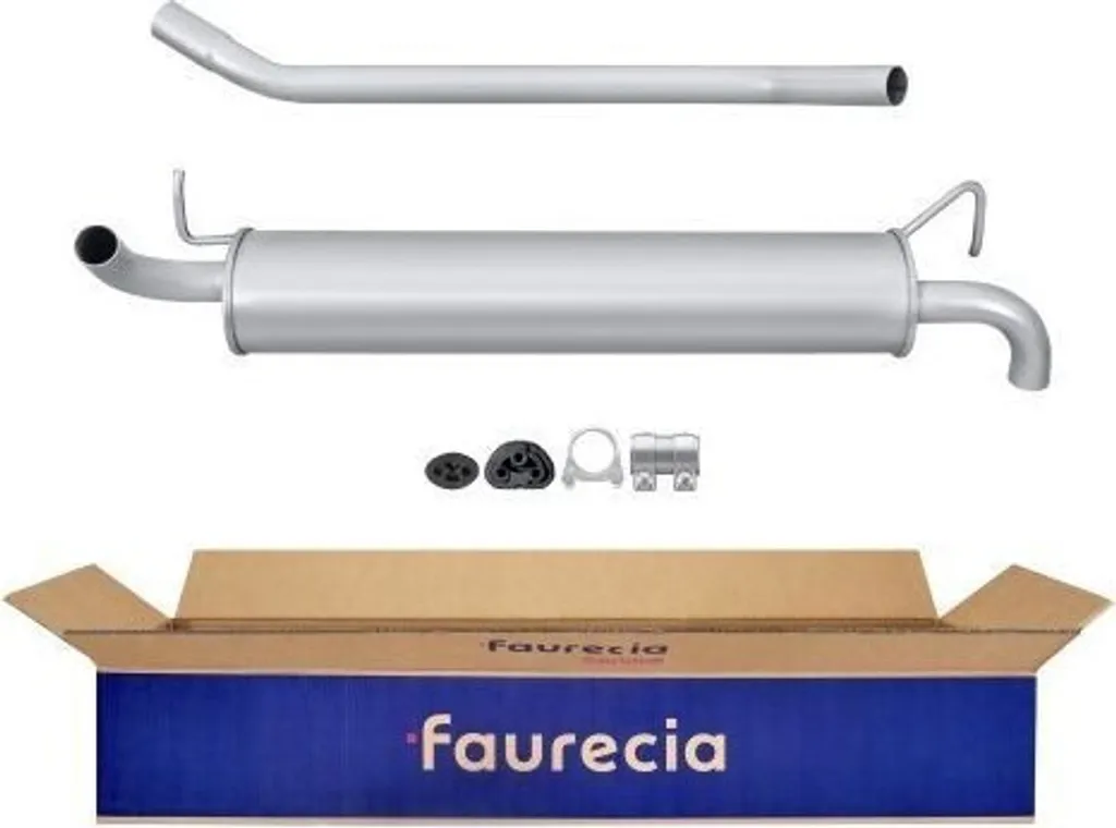 Pot d'échappement arrière pour Fiat Panda - Silencieux HELLA 8LD 366 028-511