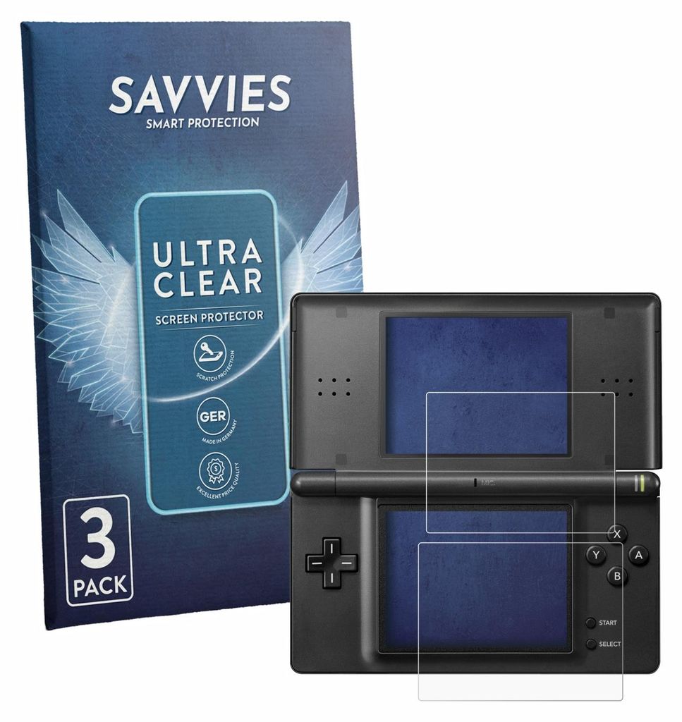 6x Für Nintendo DS LITE Schutzfolie Savvies Displayschutz Produktbild 
