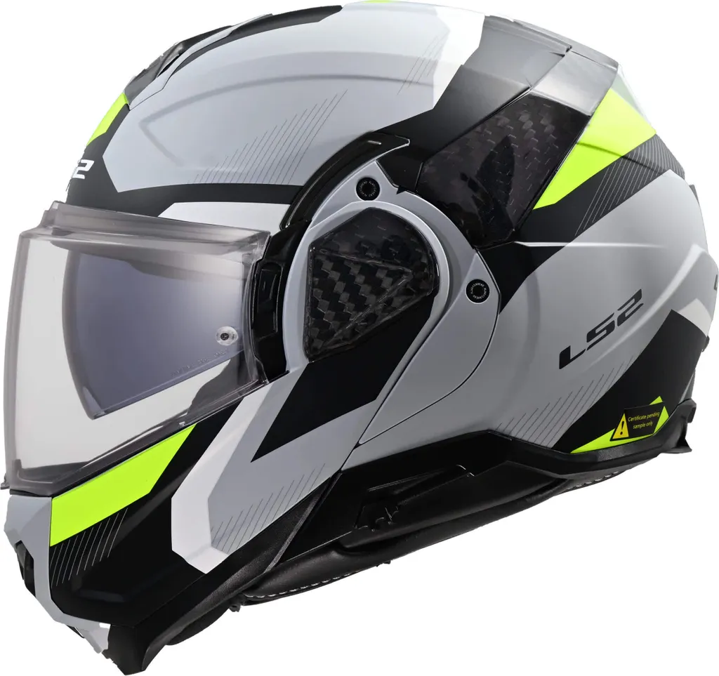 Casque LS2 FF910 Advant II Triple avec Mentonnière 180° Gris Taille XS
