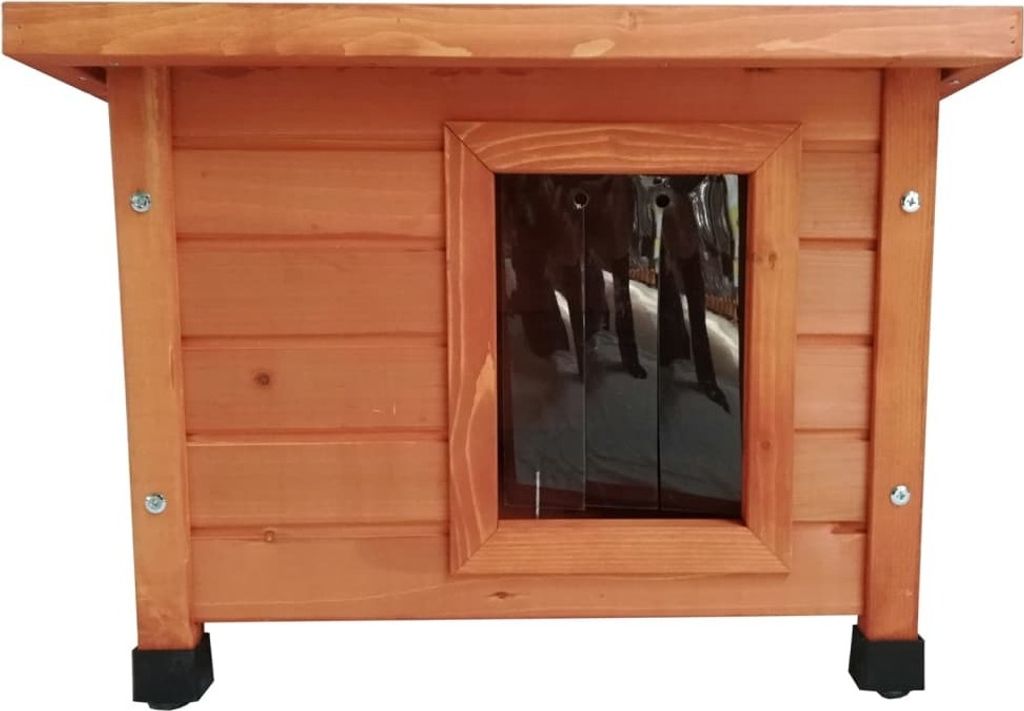 @Pet Outdoor-Katzenhaus XL 68,5x54x51,5 cm Holz Braun Produktbild 4