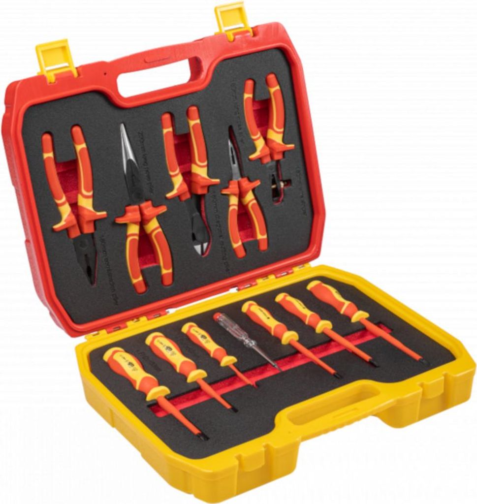Hogert Technik Werkzeug-Set Werkzeugsatz HT1E100