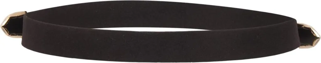 Ceinture fine pour femme en cuir synthétique avec boucle métal argenté