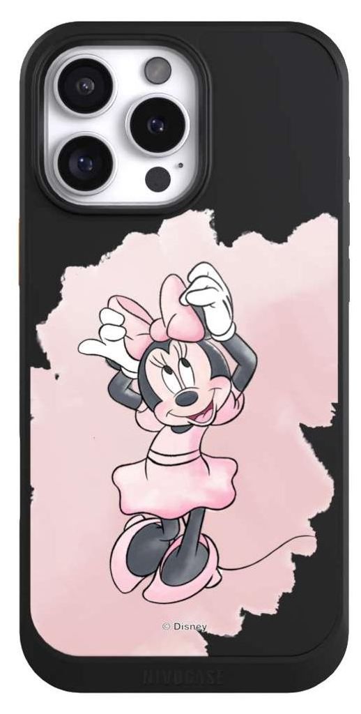 NIVOCASE Hülle für Apple iPhone 16 Pro Max Handyhülle NIVOcore Case Schwarz Disney Motiv ohne Hintergrund