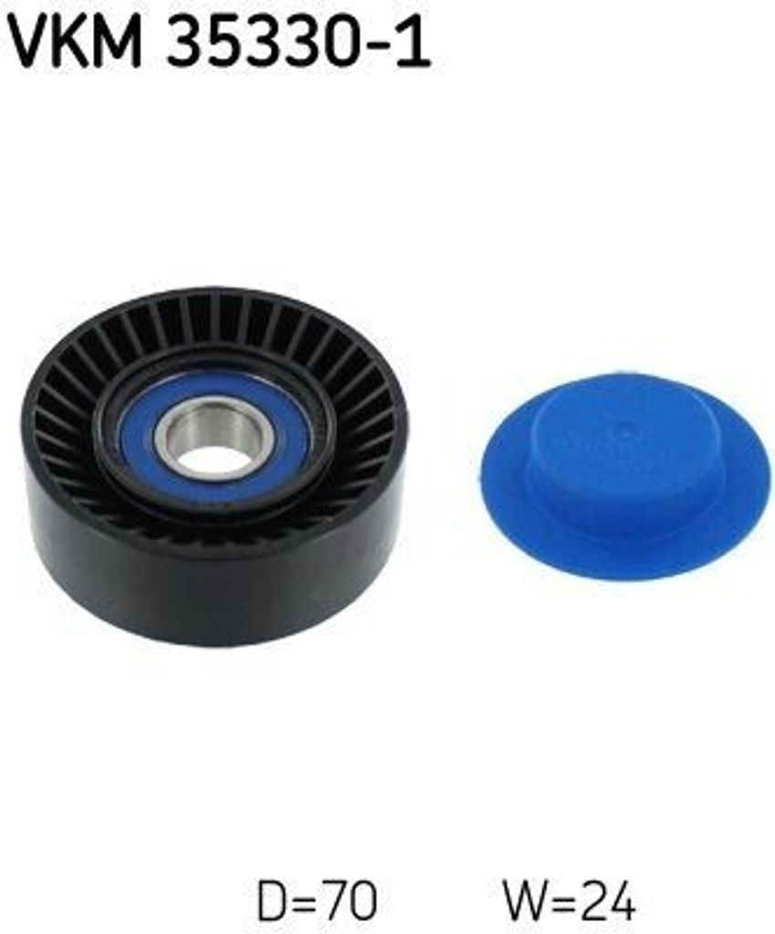 SKF VKM 35330-1 Umlenkrolle Keilrippenriemen für OPEL Produktbild 