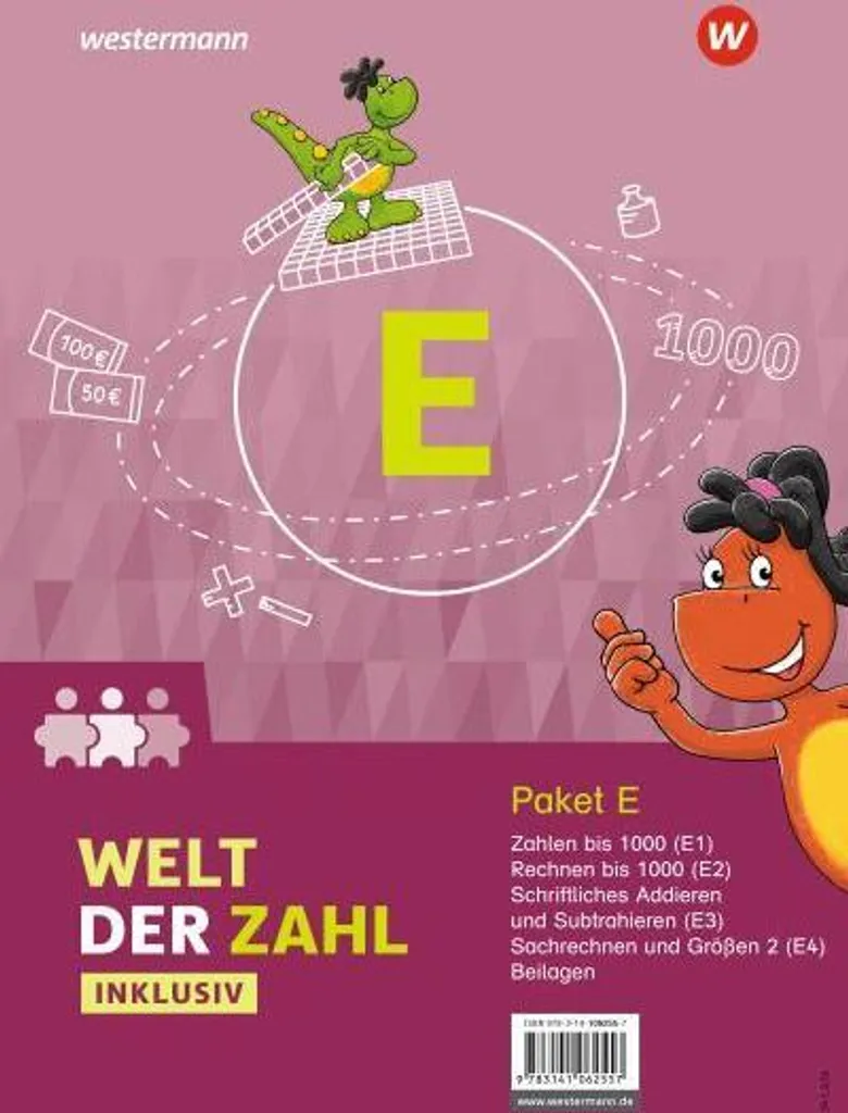 Cahiers de mathématiques inclusion Welt der Zahl Pack E1-E4 complets