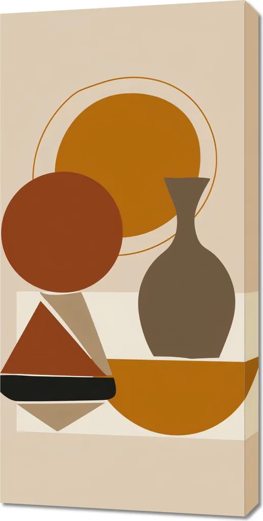 Decorazione Parete 50x100 Geometrica Perdita - Quadro Astratto Elegante