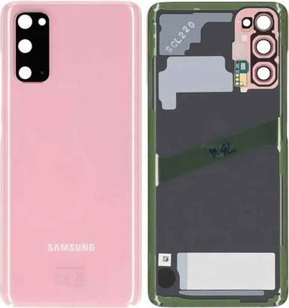 Coque arrière Samsung Galaxy S20 silicone souple rose fine et légère